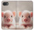 S3979 かわいい赤ちゃんブタ Cute Baby Pig iPhone 16e, 17e バックケース、フリップケース・カバー