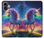 S3977 カラフルなユニコーン Colorful Unicorn iPhone 16 plus バックケース、フリップケース・カバー