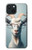 S3991 ヤギのメガネ Goat Glasses iPhone 15 バックケース、フリップケース・カバー