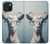 S3991 ヤギのメガネ Goat Glasses iPhone 15 バックケース、フリップケース・カバー