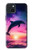 S3980 イルカの夕焼けと天の川 Dolphin Sunset Milky Way iPhone 15 Plus バックケース、フリップケース・カバー