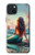 S4006 油絵 人魚 Oil Painting Mermaid iPhone 15 Plus バックケース、フリップケース・カバー