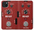 S4011 赤いギターのアナログディレイグラフィック Red Guitar Analog Delay Graphic iPhone 15 Plus バックケース、フリップケース・カバー