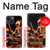 S3985 火の頭蓋骨のドラマー Fire Skull Drummer iPhone 14 バックケース、フリップケース・カバー