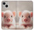 S3979 かわいい赤ちゃんブタ Cute Baby Pig iPhone 13 mini バックケース、フリップケース・カバー