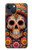 S3999 メキシコスカルの絵画 Mexican Skull Painting iPhone 13 mini バックケース、フリップケース・カバー
