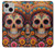 S3999 メキシコスカルの絵画 Mexican Skull Painting iPhone 13 mini バックケース、フリップケース・カバー