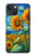 S4019 ひまわり ヴァン・ゴッホ風 Sunflower Van Gogh Style iPhone 13 mini バックケース、フリップケース・カバー S4019 ひまわり ヴァン・ゴッホ風 Sunflower Van Gogh Style iPhone 13 mini バックケース、フリップケース・カバー