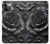 S3969 黒いバラの力強い筆遣い Black Rose Hard Brush Stroke iPhone 12, iPhone 12 Pro バックケース、フリップケース・カバー