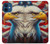 S3967 ハクトウワシのアメリカ国旗 Bald Eagle American Flag iPhone 12 mini バックケース、フリップケース・カバー