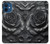 S3969 黒いバラの力強い筆遣い Black Rose Hard Brush Stroke iPhone 12 mini バックケース、フリップケース・カバー
