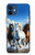 S3996 走る馬 Horse Running iPhone 12 mini バックケース、フリップケース・カバー
