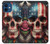 S4015 スカル アメリカ国旗 Skull American Flag iPhone 12 mini バックケース、フリップケース・カバー S4015 スカル アメリカ国旗 Skull American Flag iPhone 12 mini バックケース、フリップケース・カバー