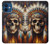 S4016 ネイティブ スカル Native Skull iPhone 12 mini バックケース、フリップケース・カバー S4016 ネイティブ スカル Native Skull iPhone 12 mini バックケース、フリップケース・カバー