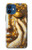 S4026 黄金の涙を流す女性 Women Crying Golden Tear iPhone 12 mini バックケース、フリップケース・カバー