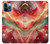 S4012 赤い大理石の金色の静脈 Red Marble Gold Veins iPhone 12 Pro Max バックケース、フリップケース・カバー