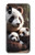 S4008 パンダの家族 Panda Family iPhone X, iPhone XS バックケース、フリップケース・カバー
