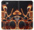S3985 火の頭蓋骨のドラマー Fire Skull Drummer iPhone 7 Plus, iPhone 8 Plus バックケース、フリップケース・カバー
