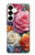 S3975 カラフルなバラの絵 Colorful Roses Painting Samsung Galaxy S25 Plus バックケース、フリップケース・カバー