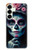 S3990 少女の頭蓋骨 スチームパンク ゴシック Girl Skull Steam Punk Gothic Samsung Galaxy S25 Plus バックケース、フリップケース・カバー