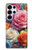 S3975 カラフルなバラの絵 Colorful Roses Painting Samsung Galaxy S25 Ultra バックケース、フリップケース・カバー