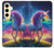 S3977 カラフルなユニコーン Colorful Unicorn Samsung Galaxy S24 FE バックケース、フリップケース・カバー