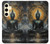 S3968 黒い仏陀 Black Buddha Samsung Galaxy S24 バックケース、フリップケース・カバー