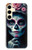 S3990 少女の頭蓋骨 スチームパンク ゴシック Girl Skull Steam Punk Gothic Samsung Galaxy S24 バックケース、フリップケース・カバー