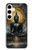S3968 黒い仏陀 Black Buddha Samsung Galaxy S24 Plus バックケース、フリップケース・カバー