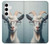 S3991 ヤギのメガネ Goat Glasses Samsung Galaxy S24 Plus バックケース、フリップケース・カバー