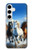 S3996 走る馬 Horse Running Samsung Galaxy S24 Plus バックケース、フリップケース・カバー