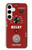 S4011 赤いギターのアナログディレイグラフィック Red Guitar Analog Delay Graphic Samsung Galaxy S24 Plus バックケース、フリップケース・カバー