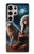 S3995 グリムウルフのインディアンガール Grim Wolf Indian Girl Samsung Galaxy S24 Ultra バックケース、フリップケース・カバー