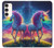 S3977 カラフルなユニコーン Colorful Unicorn Samsung Galaxy S23 Plus バックケース、フリップケース・カバー