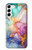 S4001 マルチカラーの抽象画 ライラック エメラルド Multicolored Abstract Lilac Emerald Samsung Galaxy S23 Plus バックケース、フリップケース・カバー