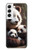 S4008 パンダの家族 Panda Family Samsung Galaxy S22 バックケース、フリップケース・カバー