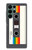 S4023 ヴィンテージ レインボー コンパクトカセット Vintage Rainbow Compact Cassette Samsung Galaxy S22 Ultra バックケース、フリップケース・カバー