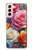 S3975 カラフルなバラの絵 Colorful Roses Painting Samsung Galaxy S21 5G バックケース、フリップケース・カバー