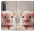 S3979 かわいい赤ちゃんブタ Cute Baby Pig Samsung Galaxy S21 5G バックケース、フリップケース・カバー
