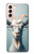 S3991 ヤギのメガネ Goat Glasses Samsung Galaxy S21 5G バックケース、フリップケース・カバー