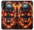 S3986 火の頭蓋骨 Fire Skull Samsung Galaxy S21 Plus 5G, Galaxy S21+ 5G バックケース、フリップケース・カバー