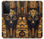 S3992 金と黒のアヌビス Gold Black Anubis Samsung Galaxy S21 Ultra 5G バックケース、フリップケース・カバー