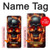 S3986 火の頭蓋骨 Fire Skull Samsung Galaxy S20 FE バックケース、フリップケース・カバー