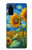 S4019 ひまわり ヴァン・ゴッホ風 Sunflower Van Gogh Style Samsung Galaxy S20 バックケース、フリップケース・カバー