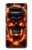 S3986 火の頭蓋骨 Fire Skull Samsung Galaxy S10 5G バックケース、フリップケース・カバー