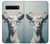 S3991 ヤギのメガネ Goat Glasses Samsung Galaxy S10 5G バックケース、フリップケース・カバー