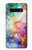 S4001 マルチカラーの抽象画 ライラック エメラルド Multicolored Abstract Lilac Emerald Samsung Galaxy S10 バックケース、フリップケース・カバー