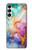 S4001 マルチカラーの抽象画 ライラック エメラルド Multicolored Abstract Lilac Emerald Samsung Galaxy A05s バックケース、フリップケース・カバー