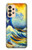 S4005 油絵 グレートウェーブ Oil Color Painting Great Waves Samsung Galaxy A33 5G バックケース、フリップケース・カバー