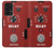 S4011 赤いギターのアナログディレイグラフィック Red Guitar Analog Delay Graphic Samsung Galaxy A33 5G バックケース、フリップケース・カバー